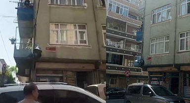 Esenler'de Bir Kadın Balkona Çıkıp 'Beni Bu Adamdan Kurtarın' Diye Bağırdı: Koca Gözaltına Alındı