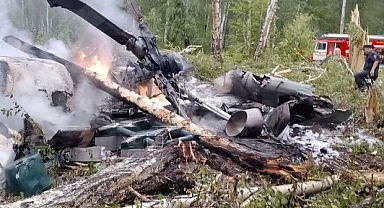 İşgalci Rusya'ya Ait Askeri Helikopter Düştü: 3 Ölü