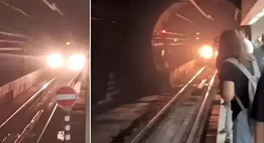 Marmaray'da Raylara Atlayan Kişi Paniğe Neden Oldu