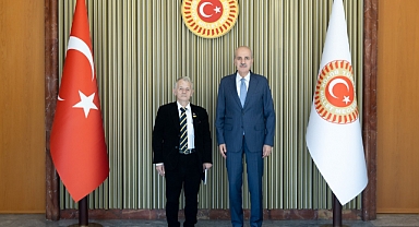 Abdülcemil Kırımoğlu, TBMM Başkanı Numan Kurtulmuş'u Ziyaret Etti