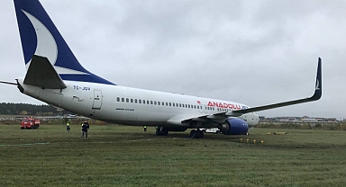 Anadolujet'e Ait Yolcu Uçağı Rusya'da Pistten Çıktı