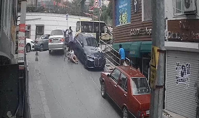 Arnavutköy'de Yola Dökülen Yağlar Vatandaşa Zor Anlar Yaşattı