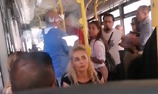 Bir Kadın Otobüste 'Ülkemi Lezbiyen Yapamayacaksınız' Diyerek Sinir Krizi Geçirdi
