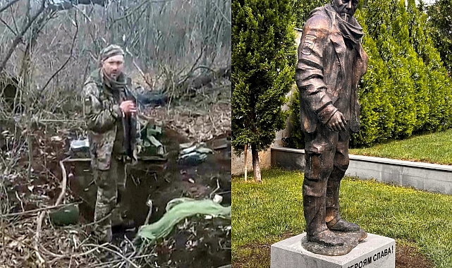 Gürcistan'da, Ukraynalı Kahraman Oleksandr Matsievskyi'nin Heykeli Dikildi