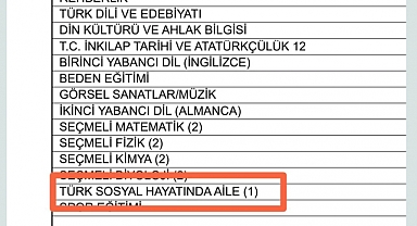 MEB'den Yeni Ders: Türk Sosyal Hayatında Aile
