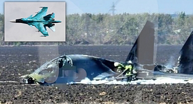 Rusya'nın Su-34 Savaş Uçağı Düştü