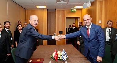 TBMM Başkanı Kurtulmuş, İsrail Meclis Başkanı Ohana ile Görüştü