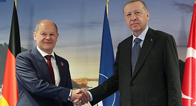 Erdoğan, Almanya Başbakanı Scholz ile Görüştü