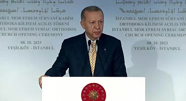 Erdoğan, Mor Efrem Süryani Kadim Ortodoks Kilisesi Açılış Töreni'nde Konuştu