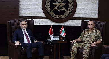 Hakan Fidan, Lübnan Genelkurmay Başkanı Joseph Khalil Aoun’la Görüştü