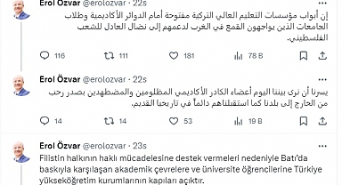 Ölen Üniversiteliler İçin Kılını Kıpırdatmayan YÖK Başkanı, Filistinli Öğrenciler İçin 3 Dilde Tivit Attı