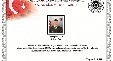Pençe-Kilit Operasyonu Bölgesinde Kahraman 1 Türk Askeri Şehit Oldu