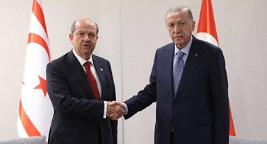 Cumhurbaşkanı Erdoğan, KKTC Cumhurbaşkanı Tatar ile Görüştü