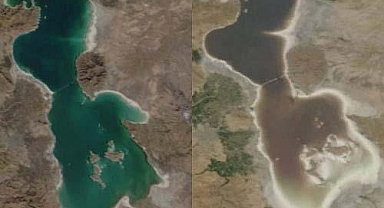 Faşist Molla Rejiminin Bilinçli Olarak Kuruttuğu Urmu Gölü'nün Yeni Görüntüleri Ortaya Çıktı