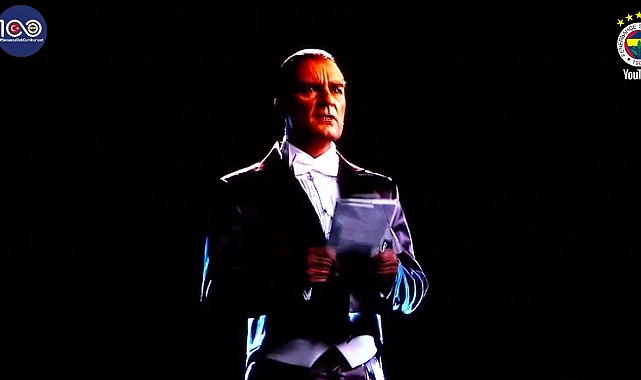 Fenerbahçe Yüksek Divan Kurulu Toplantısında Büyük Atatürk'ün 3 Boyutlu Hologramı Salona Yansıtıldı