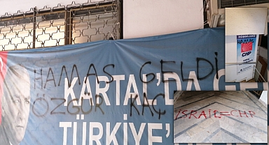 Hamas Sempatizanları, CHP İlçe Başkanlığına Saldırdı