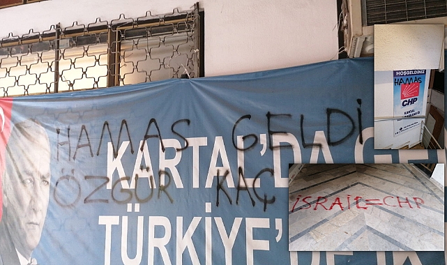 Hamas Sempatizanları, CHP İlçe Başkanlığına Saldırdı