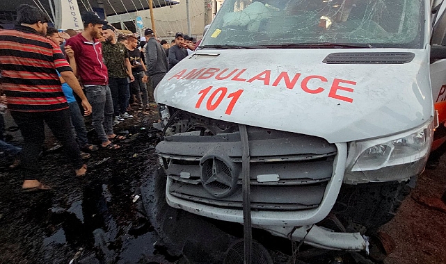 İsrail Vahşeti Devam Ediyor: Ambulans Konvoyu Bombalandı