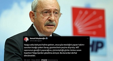 Kılıçdaroğlu'ndan, Tolga Şardan'ın Gözaltına Alınmasına Tepki