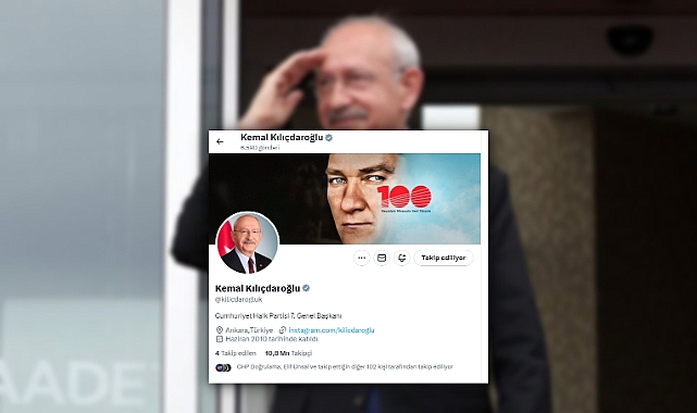 Kılıçdaroğlu Sosyal Medyadaki Biyografisini Değiştirdi