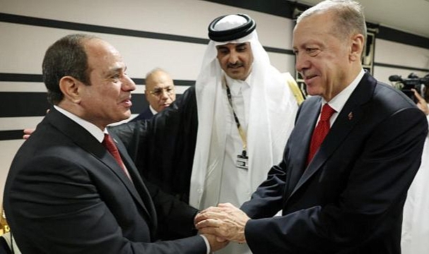 AKP'li Cumhurbaşkanı Erdoğan, Mısırlı Mevkidaşı es-Sisi ile Görüştü
