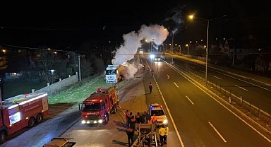 Bolu'da Kimyasal Madde Yüklü Tankerde Sızıntı Yaşandı: Ekipler Alarma Geçti
