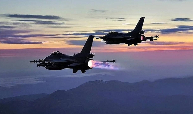 Irak'ın Kuzeyinde Kürtçü Terör Örgütü PKK'ya Ait 14 Hedef Vuruldu