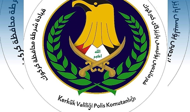 Kerkük Valiliği Polis Komutanlığı'nın Logosuna Türkçe Yazılı Hali Eklendi