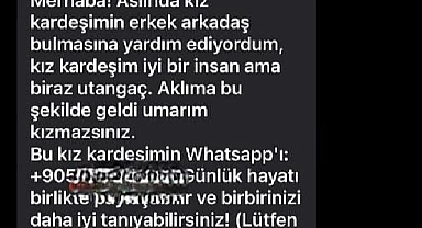 Siber Dolandırıcıların Yeni Yöntemi 'Kardeşime Eş Arıyorum' Tuzağı