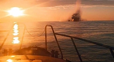 Tuna Nehri'nde Bir Gemi Mayına Çarptı