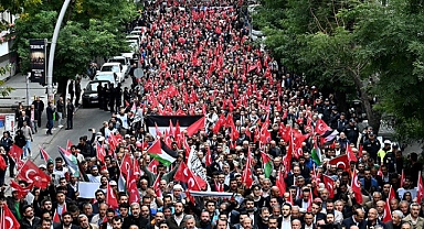 Türk Milleti Şehitlerine Ağlarken Ankara'da Filistin İçin Yürüyecekler