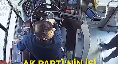 AKP'nin Bozukmuş Gibi Gösterdiği Otobüsle Düzenlediği Reklam Kumpası Kameralara Yansıdı 