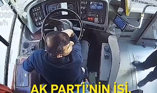 AKP'nin Bozukmuş Gibi Gösterdiği Otobüsle Düzenlediği Reklam Kumpası Kameralara Yansıdı