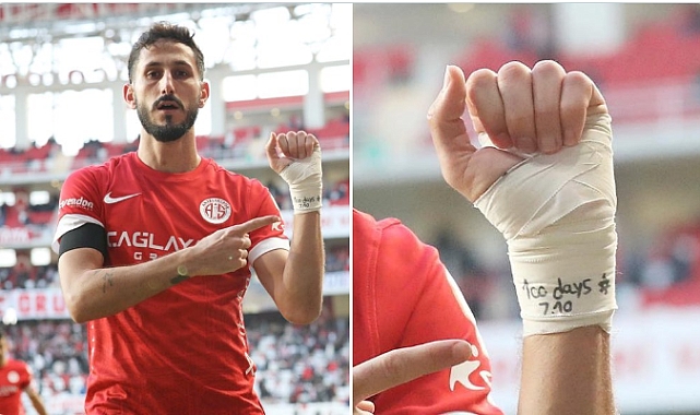 Antalyaspor'un İsrailli Oyuncusu Jehezkel, Kameralara Bileğindeki Davut Yıldızlı Yazıyı Gösterdi: Sözleşmesi Feshedilecek