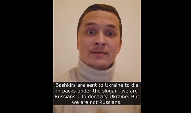 Başkurt Başkaldırısı | Başkurt Sanatçı, 'Biz Rus Değil, Başkurt'uz' Diyerek Rus İşgali Altındaki Tüm Halklara Protesto Çağrısında Bulundu