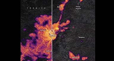 Hatay'ın Deprem Öncesi ve Sonrası Uzaydan Çekilen Şehir Işıkları, NASA Tarafından Paylaşıldı
