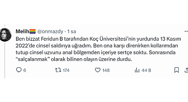 Koç Üniversitesi Komplosunda Yeni Gelişme: Feridun B.'nin Tecavüzüne Uğrayan Bir Başka Erkek Mağdur Konuştu