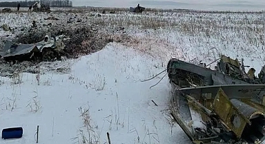 Rusya'nın Belgorod Bölgesinde İl-76 Askeri Kargo Uçağı Düştü