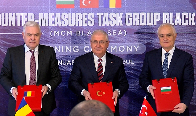 Türkiye, Romanya ve Bulgaristan, Karadeniz'deki Mayın Tehlikesine Karşı Görev Grubu Mutabakatı İmzaladı