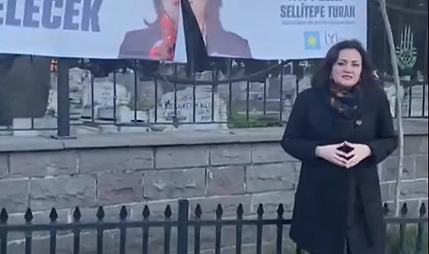 AKP'li Güngören Belediyesi Çalışanı, İYİ Partili Adayın Pankartlarına Saldırdı