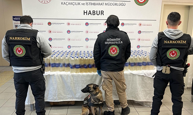 Habur Gümrük Kapısı'nda 345 Kilo Sıvı Metamfetamin Ele Geçirildi