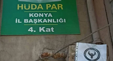 Hizbullahçı Hüda-Par'ın Konya İl Başkanlığı Önüne Sarı Torba Bırakan Konya Turancılar Derneği Mensupları, Gözaltına Alındı