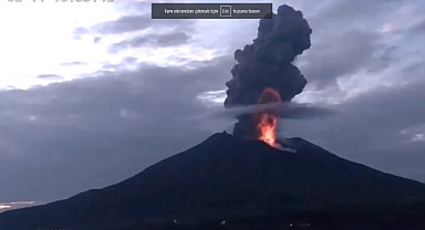 Japonya'da Sakurajima Yanardağı Patladı
