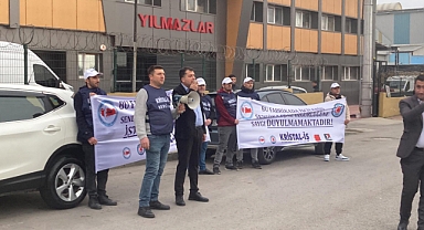 Kocaeli'de İşçiler Sendikalaşma Faaliyeti Nedeniyle İşten Çıkarılan Arkadaşları için Eylem Yaptı