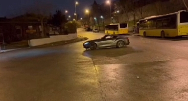 Üsküdar'da Drift Yapan Adamın Ehliyetine Süresiz El Konuldu