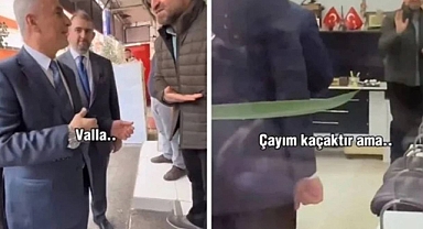 AKP Döneminin Fotoğrafı: Kaçak Çay İkram Eden Esnafa Gülen Ticaret Bakanı