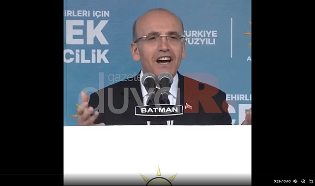 AKP'li Bakanların Seçim Çalışmaları Devam Ediyor: Mehmet Şimşek, Batman'da Kürtçe Konuştu