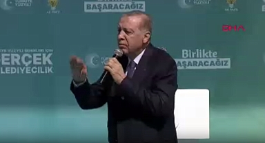 AKP'li Cumhurbaşkanı Erdoğan İzmir Mitinginde: Yüzümüze Hakikatleri Haykırın, Bizde Kibir Olmaz