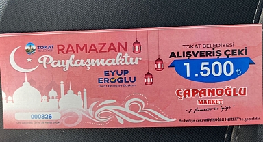 Tokat'ta Cumhur İttifakı Yok Oldu: AKP'li Aday Eyüp Eroğlu Adına 1500 TL'lik Alışveriş Çeki Dağıtıldı