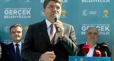 Bartın'da AKP Mitingine Katılan AKP'li Adalet Bakanı Yılmaz Tunç '17 Bakan' Eleştirilerine Yanıt Verdi